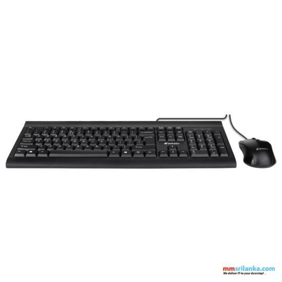 VERBATIM Wired Keyboard & Mouse Combo (2Y)